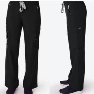 Figs Tema Performance wide leg cargo scrubs pants size Large